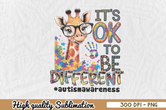 Download It's Ok to Be Different Cute Giraffe PNG - Cute giraffe Collection