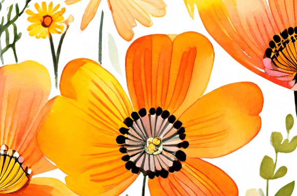 Download Vibrant Orange Wildflower Collection on - Orange Collection