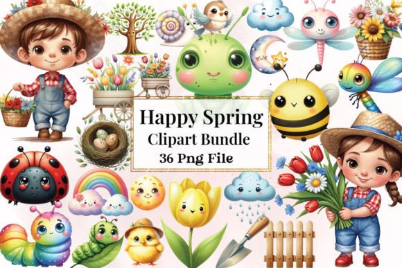 Download Happy Spring Sublimation PNG - Premium Bundle