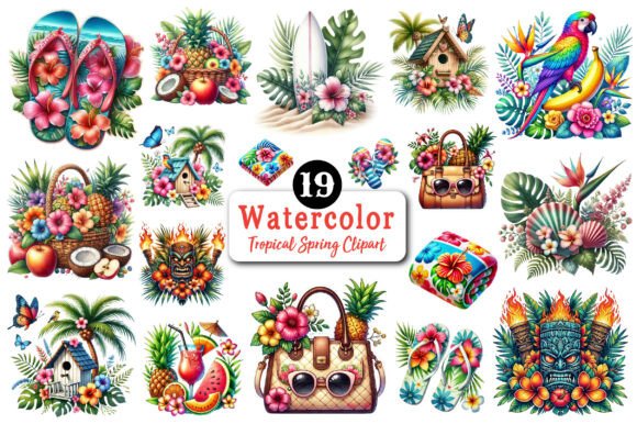 Download Tropical Spring Sublimation Clipart - Premium Resources