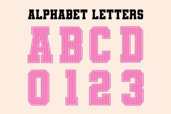 Download Orange Striped Back to School Alphabet - Orange Collection
